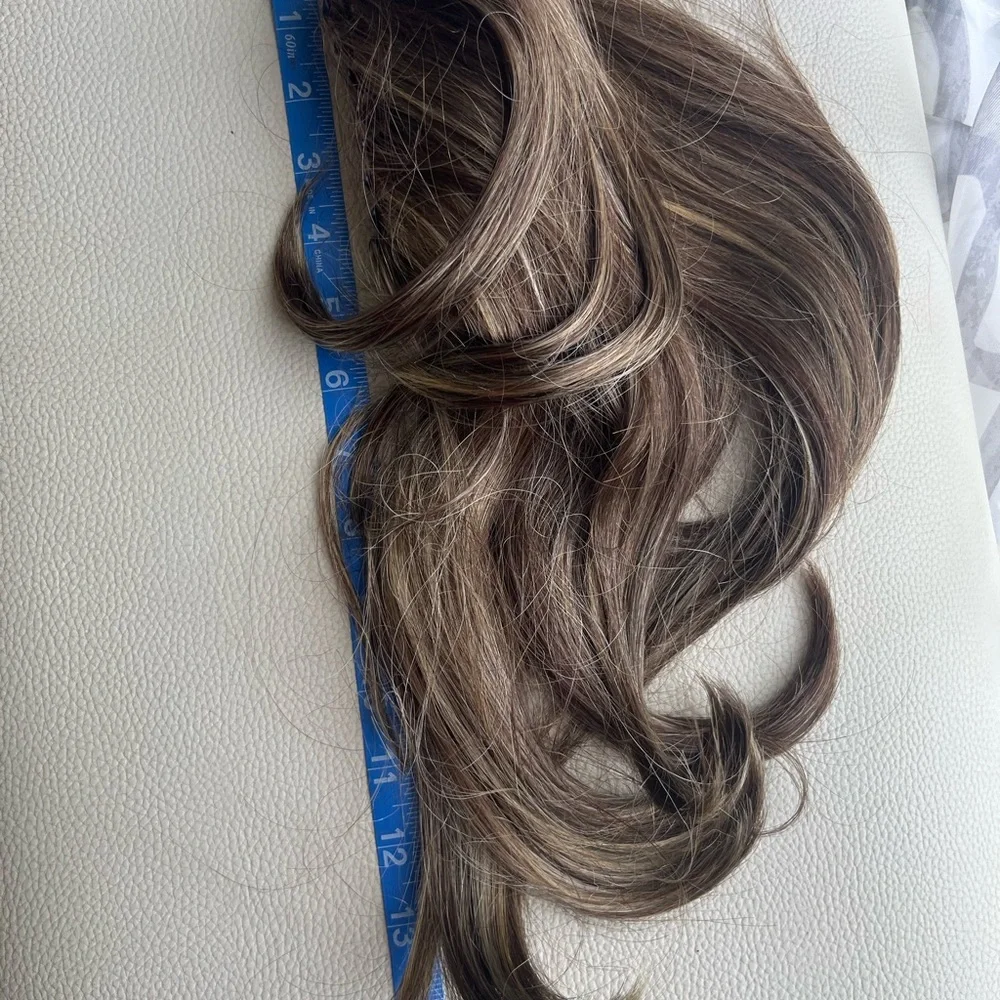Putting Claw Clip Light Brown with highlights 16” Hair Extension- New